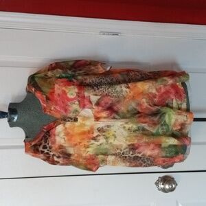 Chico's Multicolor Sheer Blouse